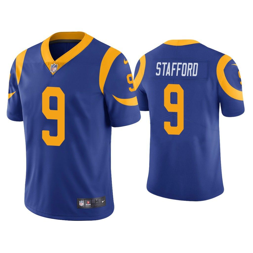 Men Los Angeles Rams 9 Matthew Stafford Nike Royal Limited NFL Jersey